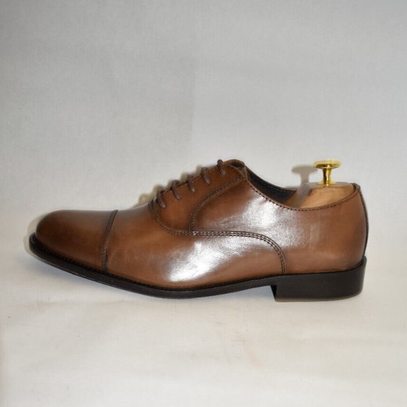 New! To Boot New York Caufield Cap Toe Oxford Brown Cuoio Size 7.5 M DD324